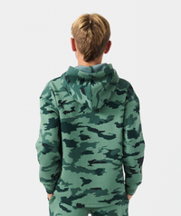 Little Legends Hawthorne Tech Quarter Zip Dark Moss Camo