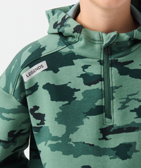 Little Legends Hawthorne Tech Quarter Zip Dark Moss Camo