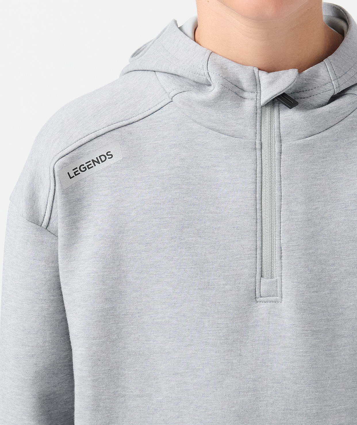 Little Legends Hawthorne Tech Quarter Zip Medium Gray Heather