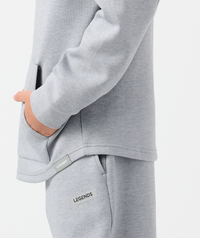 Little Legends Hawthorne Tech Quarter Zip Medium Gray Heather