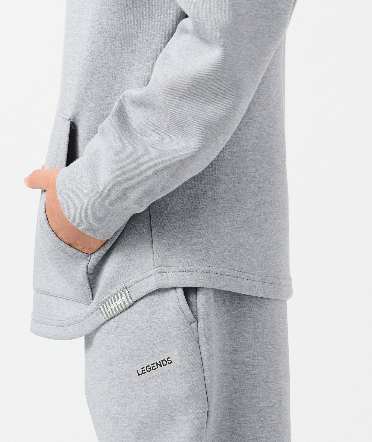 Little Legends Hawthorne Tech Quarter Zip Medium Gray Heather
