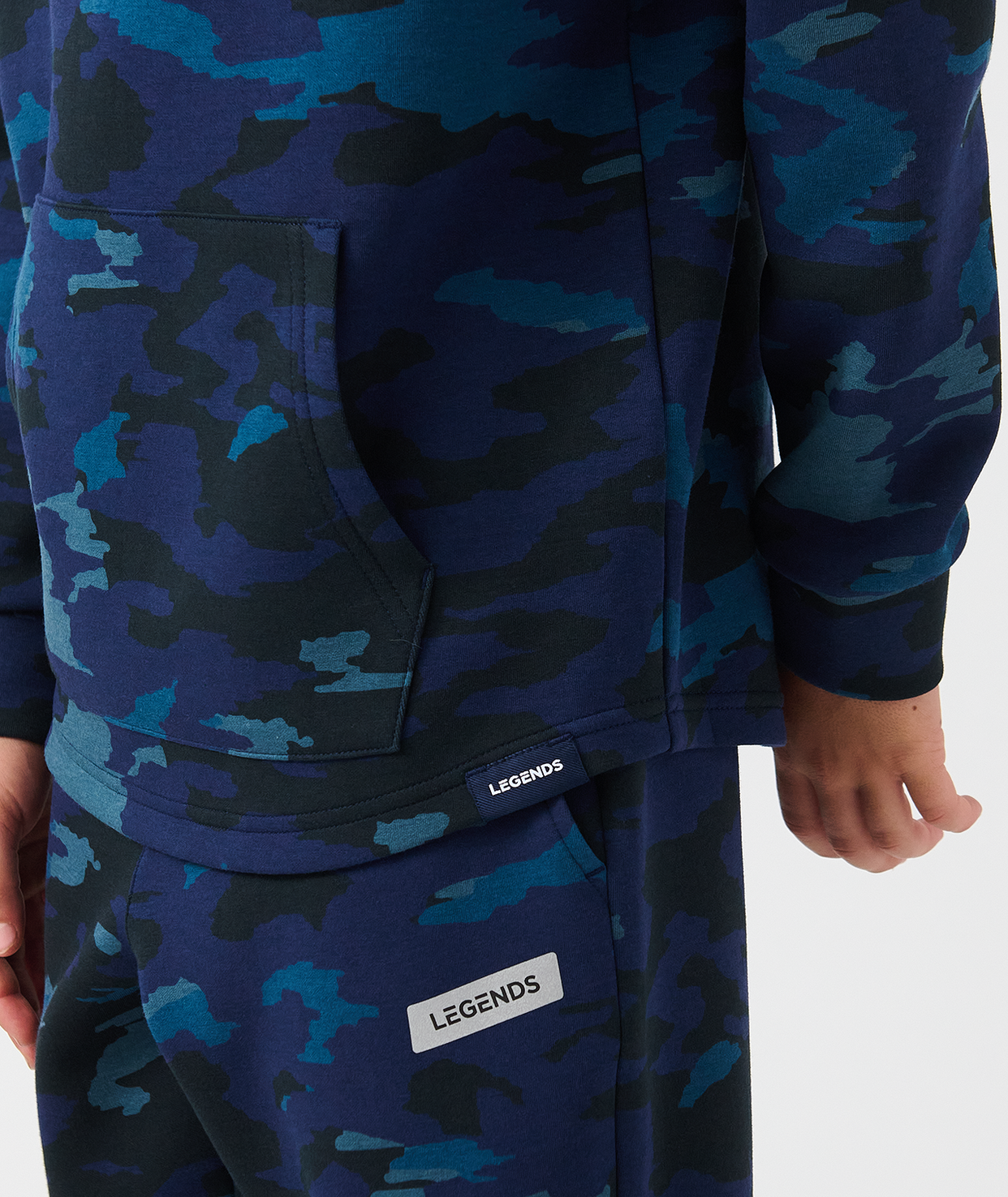 Little Legends Hawthorne Tech Quarter Zip Navy Camo