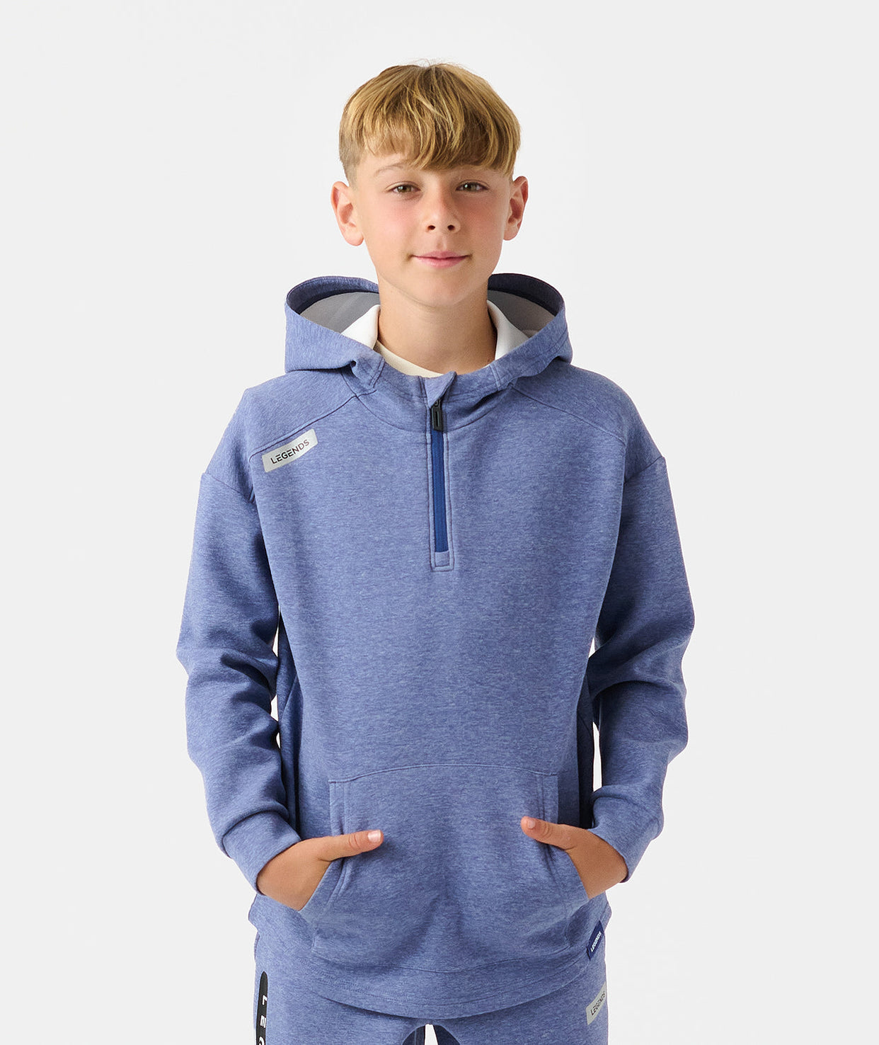 Little Legends Hawthorne Tech Quarter Zip Orion Heather