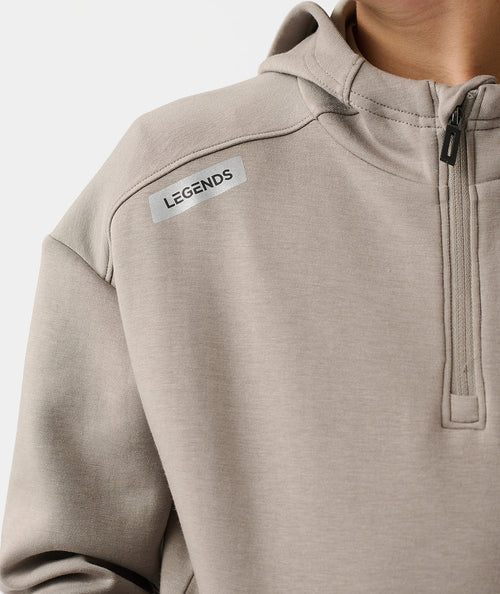Little Legends Hawthorne Tech Quarter Zip Taupe