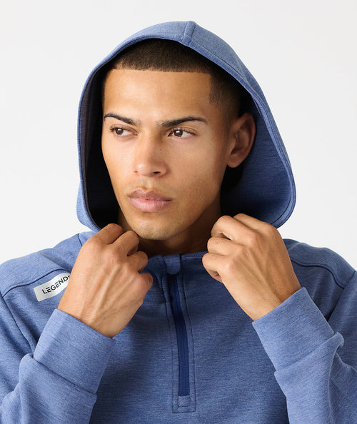 Hawthorne Tech Quarter Zip Hoodie (Slim-Fit) Orion Heather