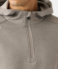 Hawthorne Tech Quarter Zip Hoodie (Slim-Fit) Taupe Heather