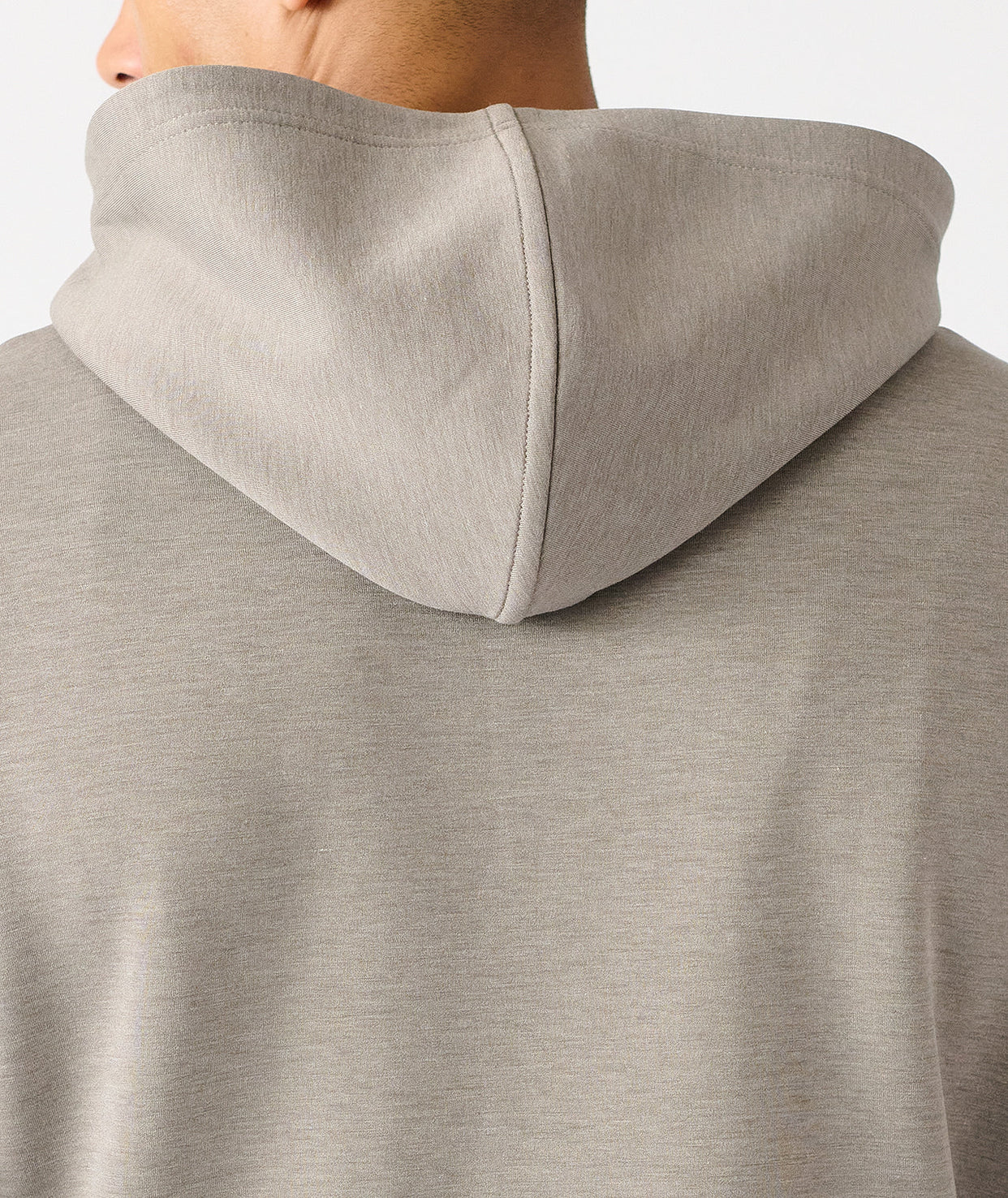 Hawthorne Tech Quarter Zip Hoodie (Slim-Fit) Taupe Heather