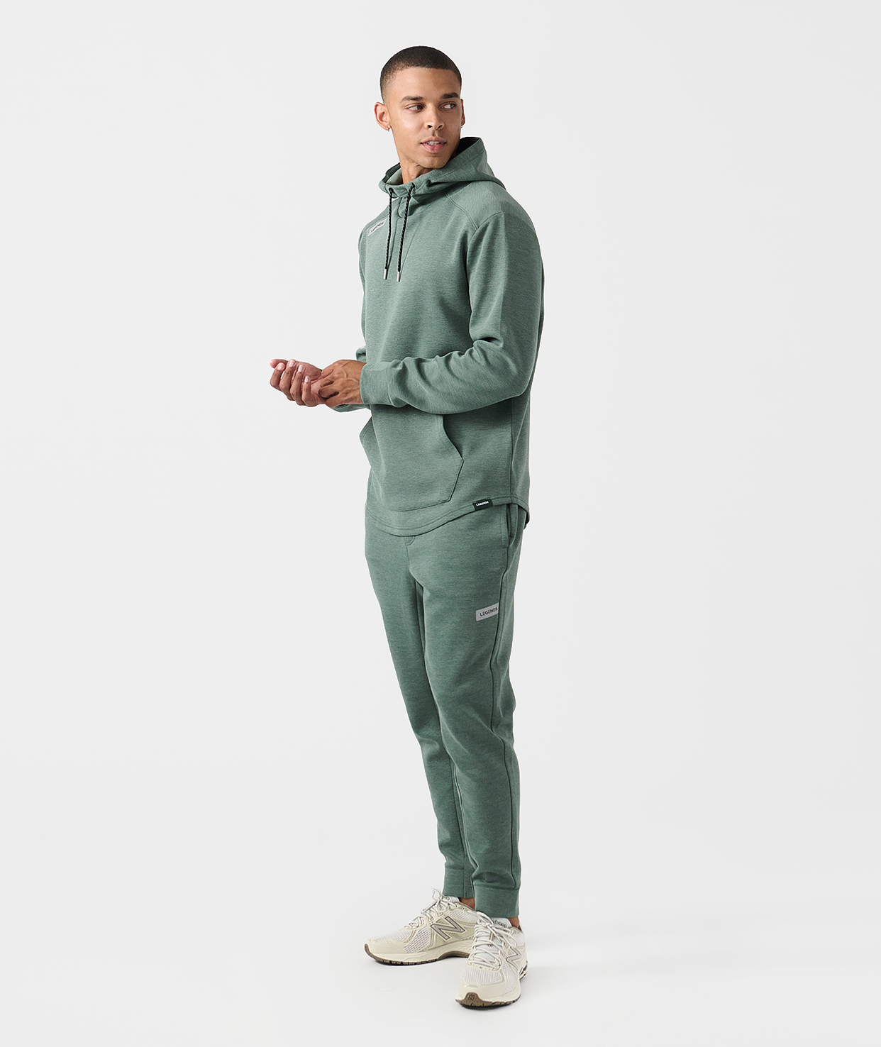 Hawthorne Tech Hoodie Dark Moss Heather