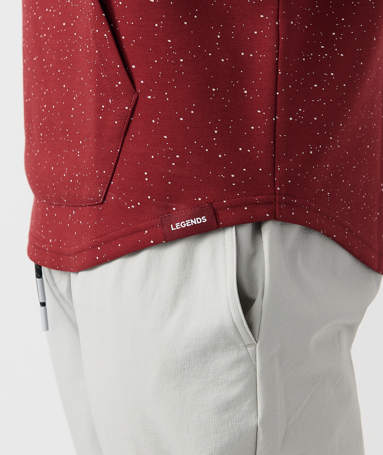 Hawthorne Tech Hoodie Infinity Splatter Crimson