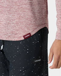 Enzo LS Tee Ruby Heather