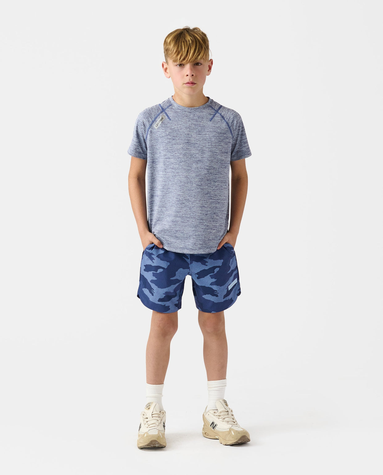 Little Legends Enzo Tee Ocean Heather
